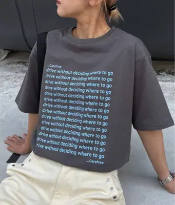 CIAOPANIC TYPY 메시지 프린트 반팔 Tee