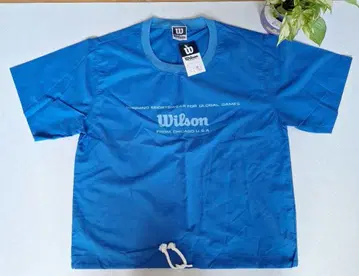 가격 인하 [ 쇼와 레트로 ] 새상품 레어 Wilson 파랑 반팔 셔츠