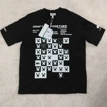 미사용 택 포함 LACOSTE Minecraft T셔츠 한정판
