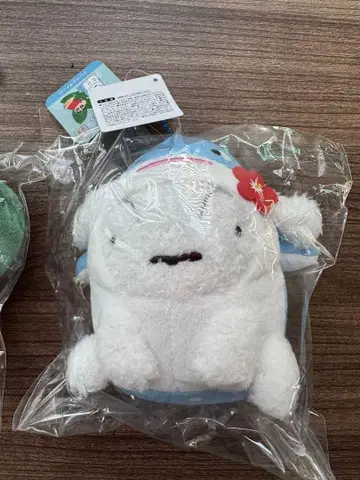 오키나와 시로짱 신짱 징베상어 시로 마스코트 키링 봉제 인형