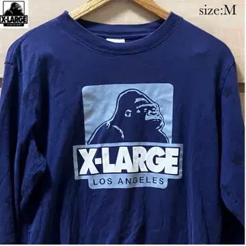 [복수 할인] 엑스라지 X-LARGE 긴팔 티셔츠 롱티 네이비 M