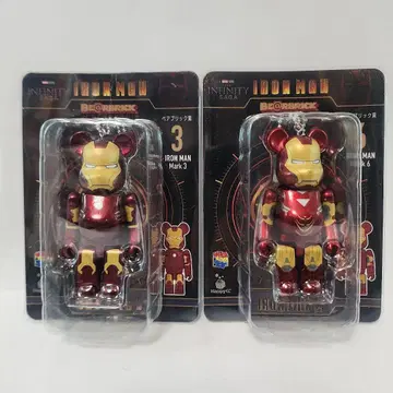 [미개봉] 베어브릭 아이언맨 2체 세트 BE@RBRICK