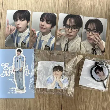 treasure 재희 부채 키링 트레이딩 카드 사진 스티커