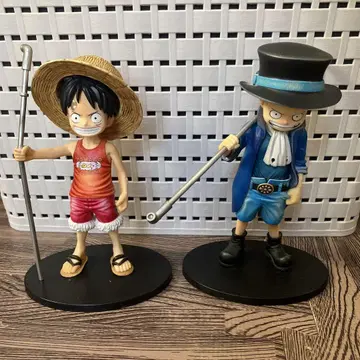 원피스 루피&사보 피규어 세트 약 15cm
