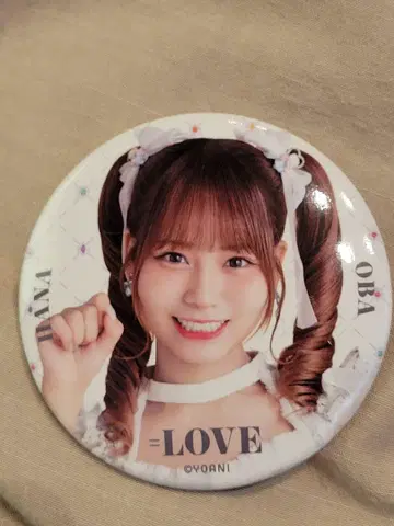 이코러브 오바 하나 캔뱃지 =LOVE OBA HANA 아이돌 굿즈