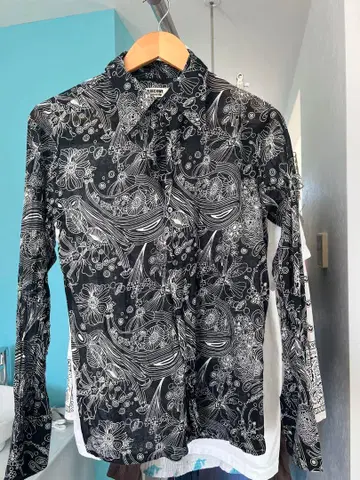 레드 리 데릭 사이키델릭 셔츠 흑백