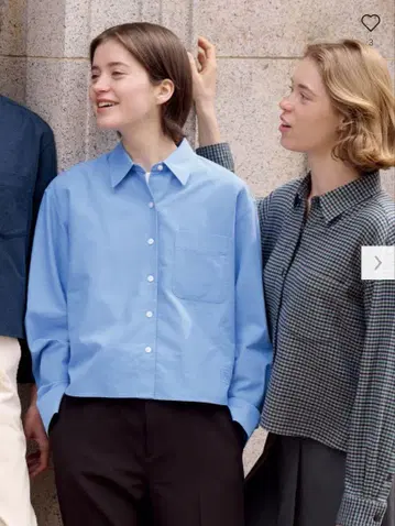 유니클로 JW ANDERSON 콜라보 64 블루 긴팔 셔츠 S 사이즈