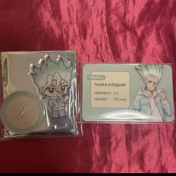 이시가미 센쿠 Dr.stone 콜라보 카페 SD 캐릭터 아크릴 스탠드