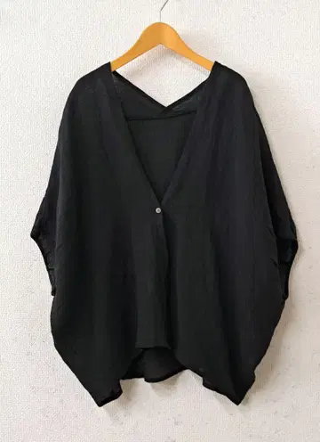 르 시엘 아 뗌므 두 린넨 보일 가디건 블랙