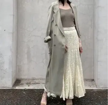 FRAY I.D 머메이드 레이스 스커트