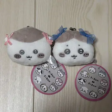 치이카와 (먼작귀) 미니 동전 지갑 리본 하치와레 밤만쥬