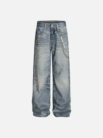 AELFRIC EDEN 3D Print Chain Baggy jeans