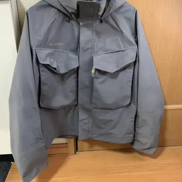 SIMMS 낚시용 자켓 L 사이즈 그레이 고어텍스