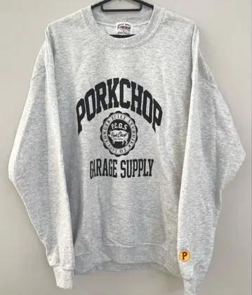 PORKCHOP 포크찹 P.C.G.S 그레이 맨투맨 M 사이즈