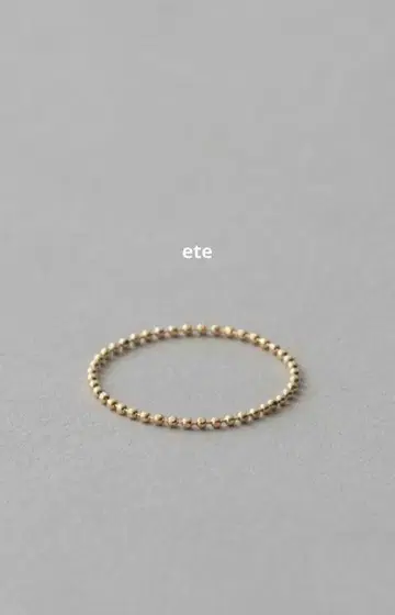 새상품급 ete [레이어드] K10 YG 공 체인 반지
