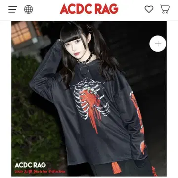 완판템 ACDC RAG 타로 스트로베리 긴팔티 딸기 해골