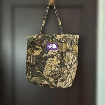 THE NORTH FACE 퍼플 라벨 우드랜드 카모 토트백