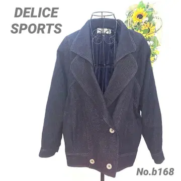 DELICE SPORTS 두꺼운 원단 데님풍 여성용 자켓