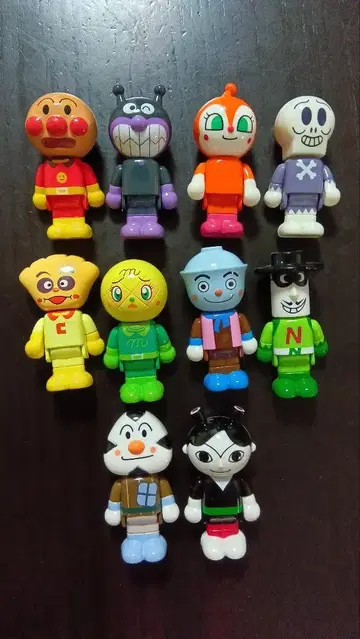 호빵맨 완구 묶음 판매 타운 인형 구형 블록 라보