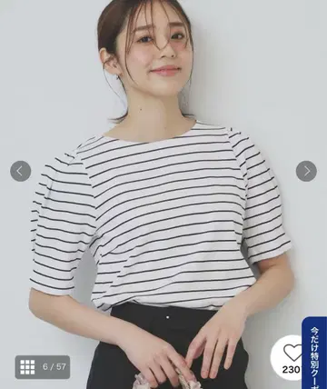 코튼 스무스 턱 슬리브 상의 [ UV/접촉 냉감/세탁기 사용 가능 ]