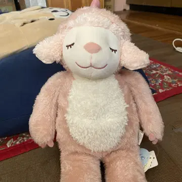 양 모양 봉제 인형 핑크