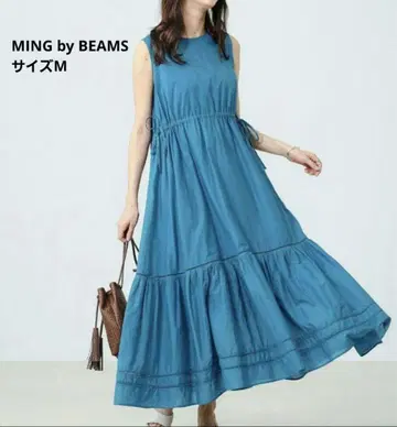 B:MING by BEAMS 티어드 슬리브리스 맥시 원피스