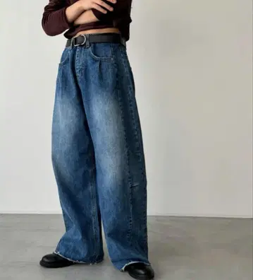 CANAL JEAN diggity 절개 컷오프 데님 팬츠