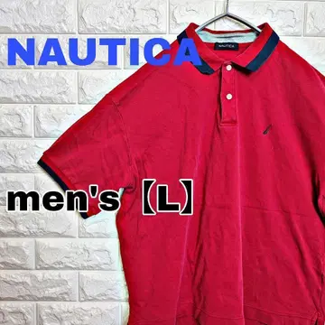 A89 [ NAUTICA ] 반팔 피케 셔츠 [ 남성용 L ] 레드