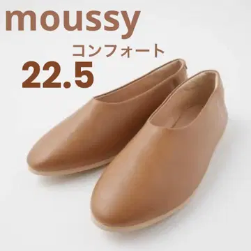moussy 마우지 컴포트 슈즈 플랫 모카신 가죽 천연 가죽