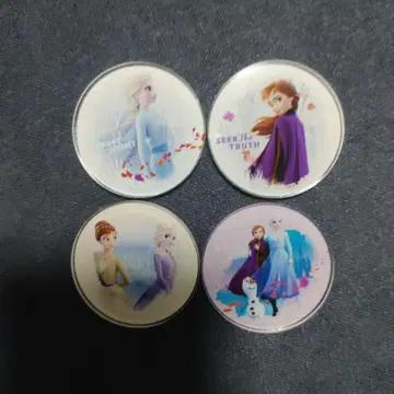 안나와 눈의 여왕 마그넷 4개 세트 카페 굿즈