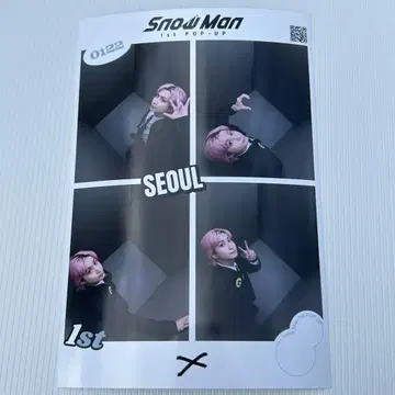 snow man 한국 POPUP 팝업 4컷 사진 사쿠마 다이스케