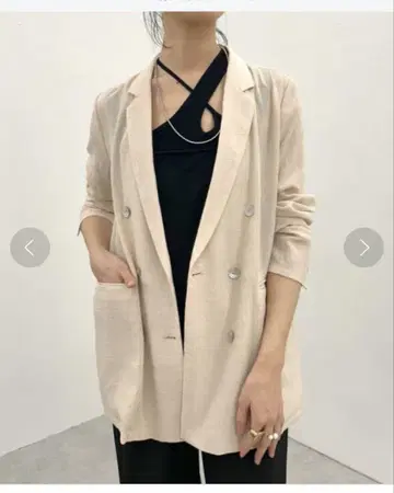 새상품급/주름지지 않는 시너리 시어 자켓