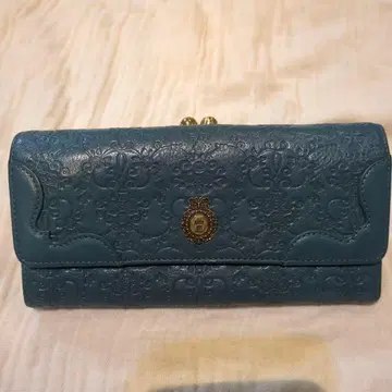 ANNA SUI 소가죽 빈티지 로즈 가마구치 지갑