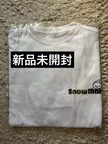 SnowMan SnowWorld 화이트 T셔츠 미개봉 새상품