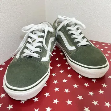 새상품급 vans 반스 올리브 그린 스웨이드 스니커즈 24cm