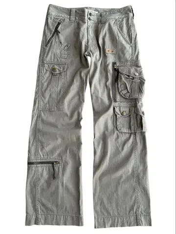 multi pocket flare cargo pants