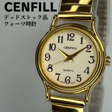 데드스탁 CENFILL 전체 숫자 다이얼 쿼츠 손목시계
