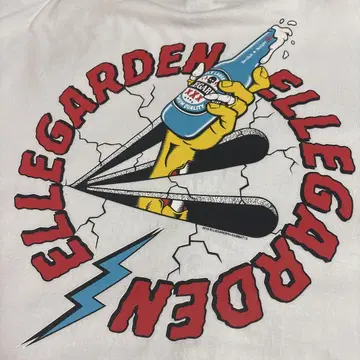 ELLEGARDEN 맥주 T셔츠 화이트