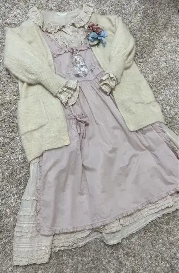 핑크하우스 가디건