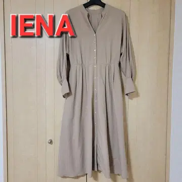 IENA 스키퍼 소매 볼륨 원피스 사이즈 36 베이지 이에나