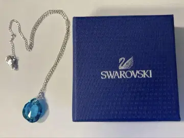 Swarovski 파란색 크리스탈 목걸이