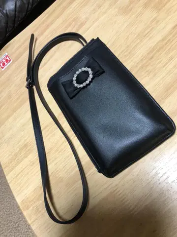 TO BE CHIC 스마트폰 숄더 백 블랙 스트랩 없음