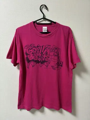 GORILLA BISCUITS 핑크 T셔츠 M 사이즈