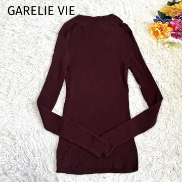 새상품급 갤러리 바이 프리미에르 울 리브 빌드넥 풀오버 보르도