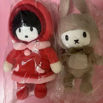 YUKI 유키링코 닐 봉제 인형 2개 세트