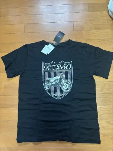 RZ250 바이크 그래픽 티셔츠 블랙