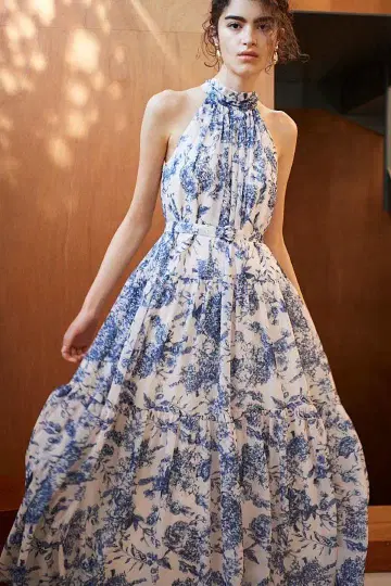 positano belted long dress 패드 포함 에스테라케이