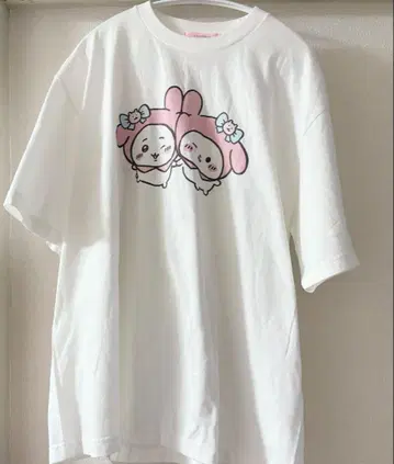 치이카와 x 산리오 캐릭터 티셔츠 치이카와 마이멜로디