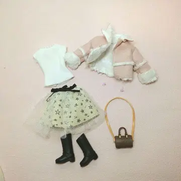 리카짱 아웃핏(무스탕 믹스)
