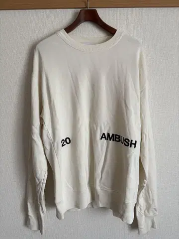 앰부쉬 CREW NECK SWEATSHIRT 베이지 M 사이즈